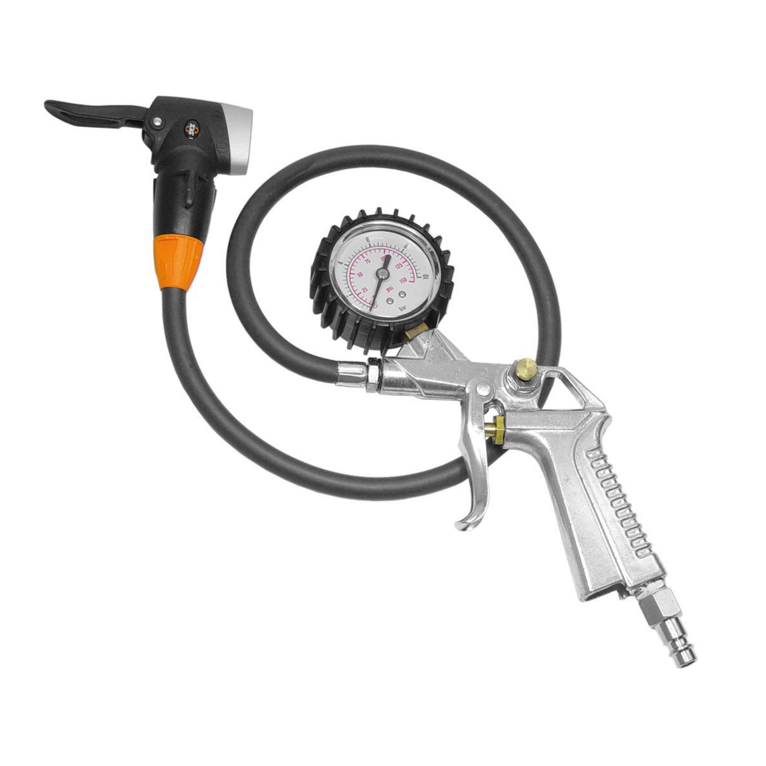 Pistolet à air avec manomètre Cycle 1 4 connexion