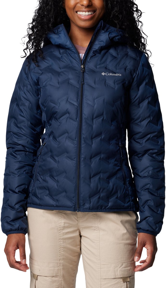 Veste d'extérieur pour femme Columbia Delta Ridge™ II Down Hooded Jacket - Collegiate Navy - Taille XL