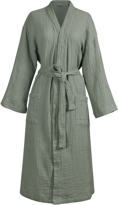 Vtwonen peignoir doux étreinte peignoir - vert sauge - l xl