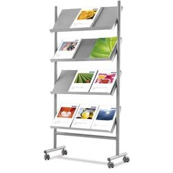 Porte-brochures Praktika Kerkmann argent 12 x A4