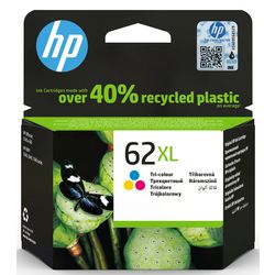 Cartouche d'encre hp c2p07ae nr62xl cyan magenta jaune