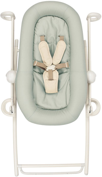 Béaba sitter relax up down plus - 4 hauteurs réglables - jusqu'à 9 kg 9 mois - avec réducteur de siège - jonc de mer - chaise à bascule