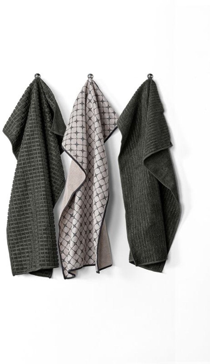 Tiseco - torchons de cuisine essentiels - microfibre - ultra-absorbant - séchage rapide - 40x60 cm, gris