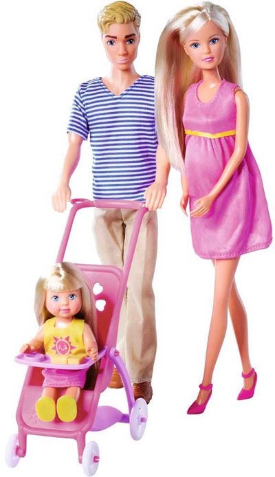 Simba Steffi Love Happy Family poupée rose - 105733673