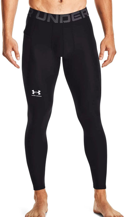 Under Armour UA HG Armour Leggings-BLK Pantalon de sport pour hommes - Noir - Blanc