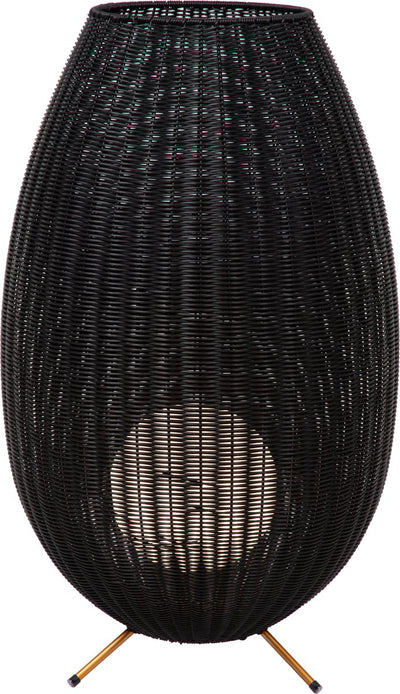 Lucide colin ip44 - lampadaire rechargeable intérieur extérieur - batterie rechargeable - led 3 stepdim - 1x3w 3000k - ip44 - noir