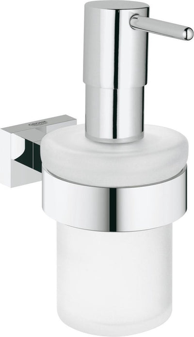 Grohe essentials porte-cube avec distributeur de savon - chrome - 160ml - 40756001