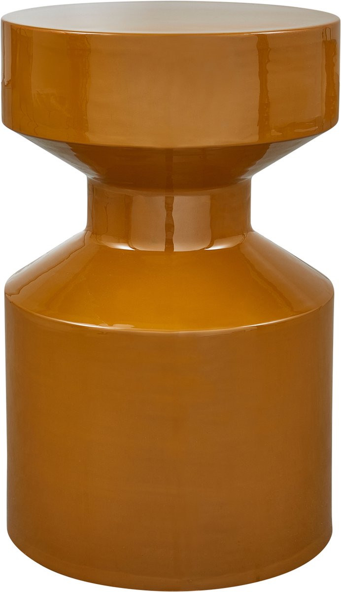 Table d'appoint Woood ferry - métal - jaune miel - 47x30x30