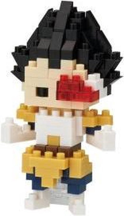 Bandai - nanoblock - vegeta - dragon ball z - mini figurine en brique - kit de construction - figurine manga vegeta pixel kit de construction - nbdb004