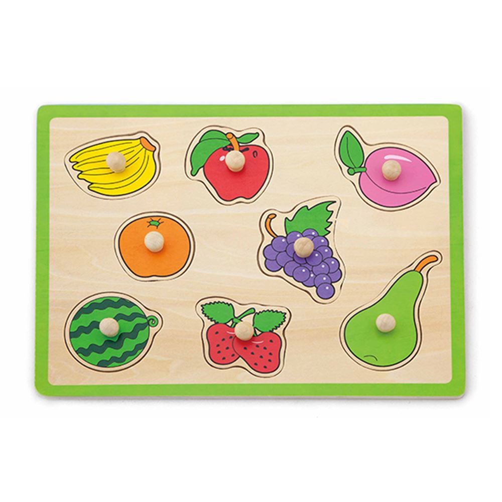 Puzzle boutons fruits 30x22,5 cm. +18m