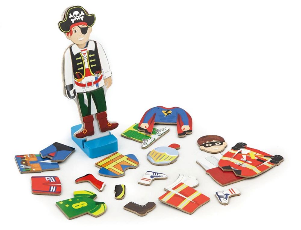 Puzzle d'habillage garçon magnétique 36-deli