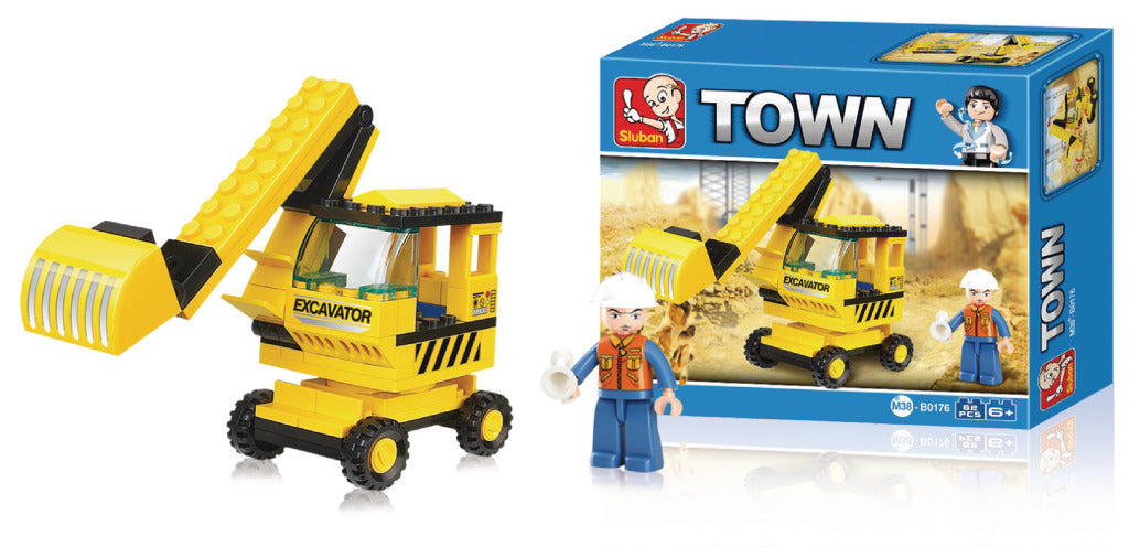 SLUBAN M38-B0176 Excavatrice de la ville 62 pièces