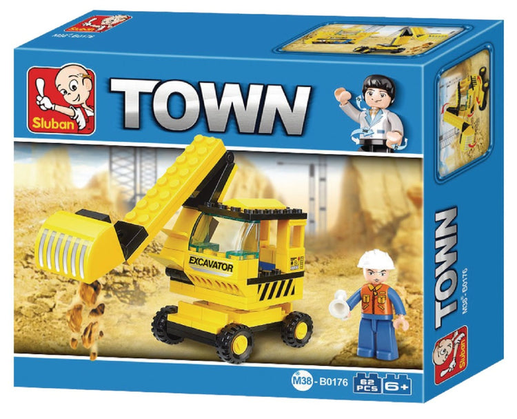 SLUBAN M38-B0176 Excavatrice de la ville 62 pièces