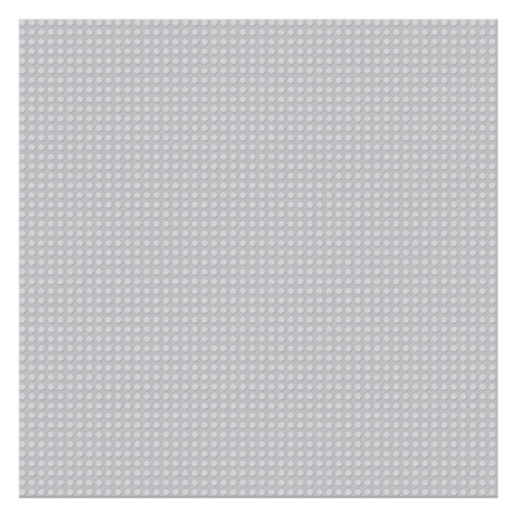 Plaque de construction de base Sluban 40x40 cm gris