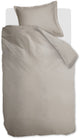 Housse de couette Ambiante satin uni - simple - 140 x 200 220 cm - sable
