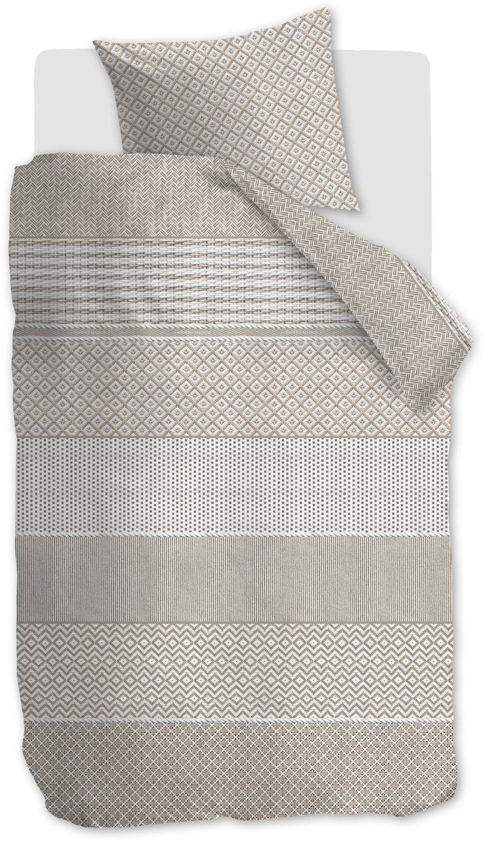 Riviera maison rivièra maison francesco housse de couette - simple - 140 x 200 220 cm - sable