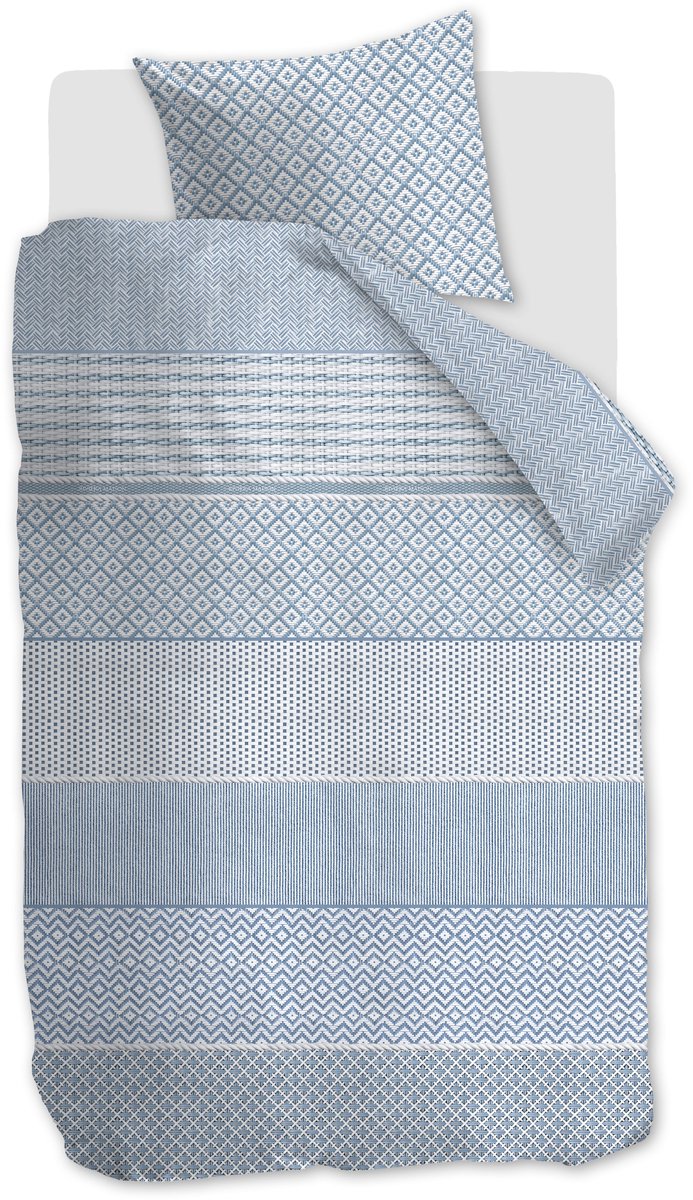 Riviera maison rivièra maison francesco housse de couette - simple - 140 x 200 220 cm - bleu