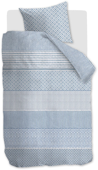 Riviera maison rivièra maison francesco housse de couette - simple - 140 x 200 220 cm - bleu
