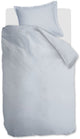 Housse de couette Ambiante satin uni - simple - 140 x 200 220 cm - bleu clair
