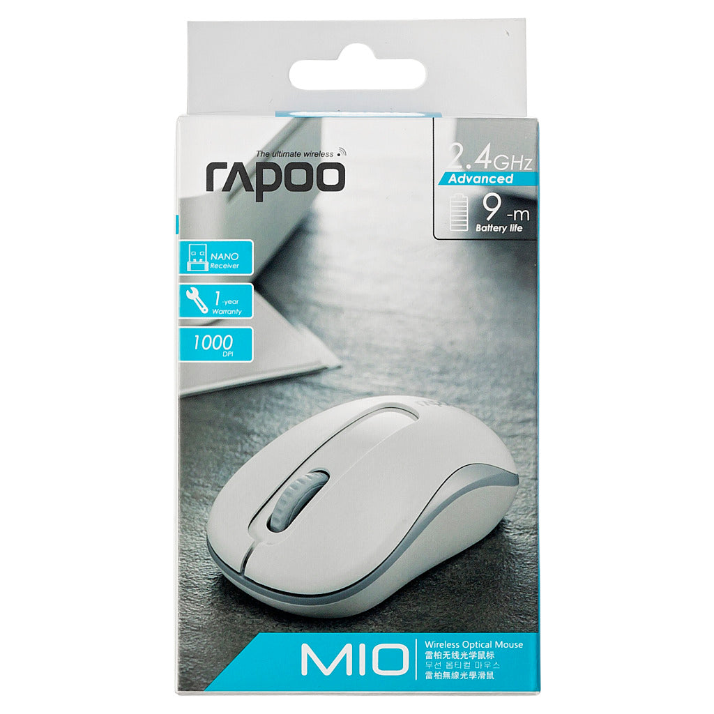 Rapoo Rapoo Mouse Opt. 2,4 GHz blanc M10