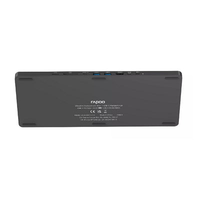 Rapoo uck-6001 clavier ultra fin 8 en 1 hub multiport USB-C noir