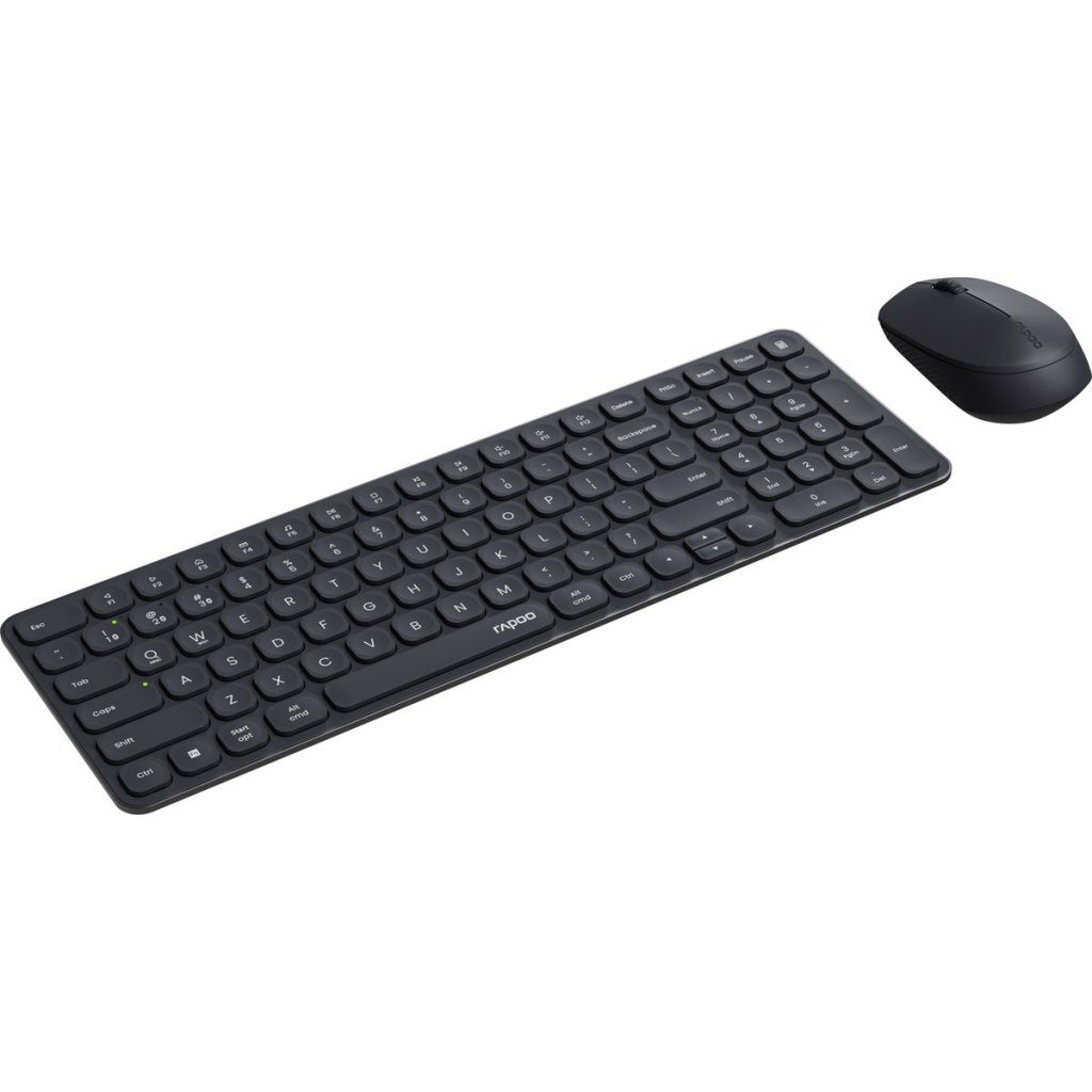 Rapoo 9310m ensemble combiné clavier qwerty(nl) + souris noir