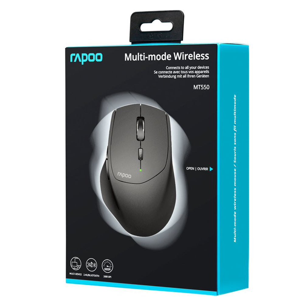Rapoo Rapoo Mouse MM Tri-Mod Black MT550