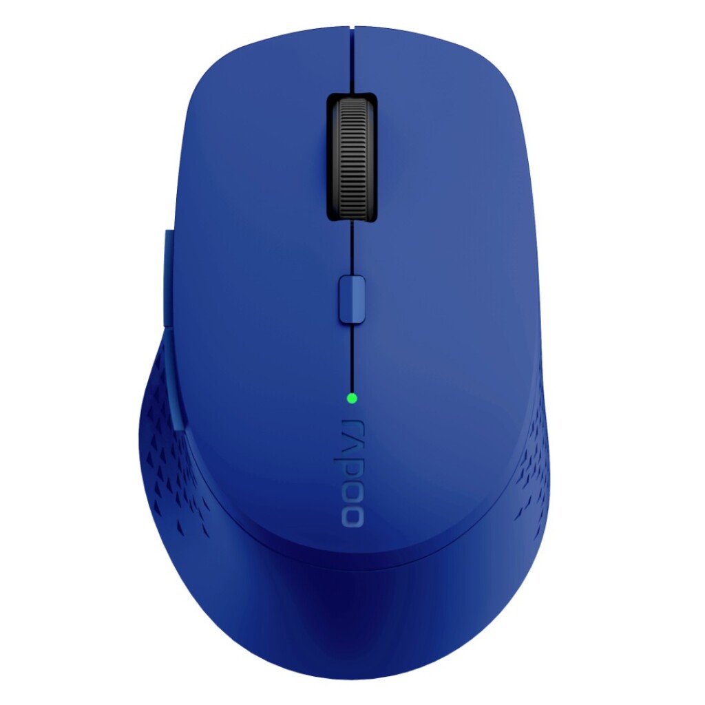 Souris optique sans fil multimode silencieuse Rapoo m300 bleue