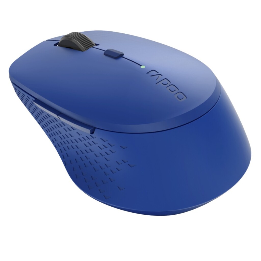 Souris optique sans fil multimode silencieuse Rapoo m300 bleue