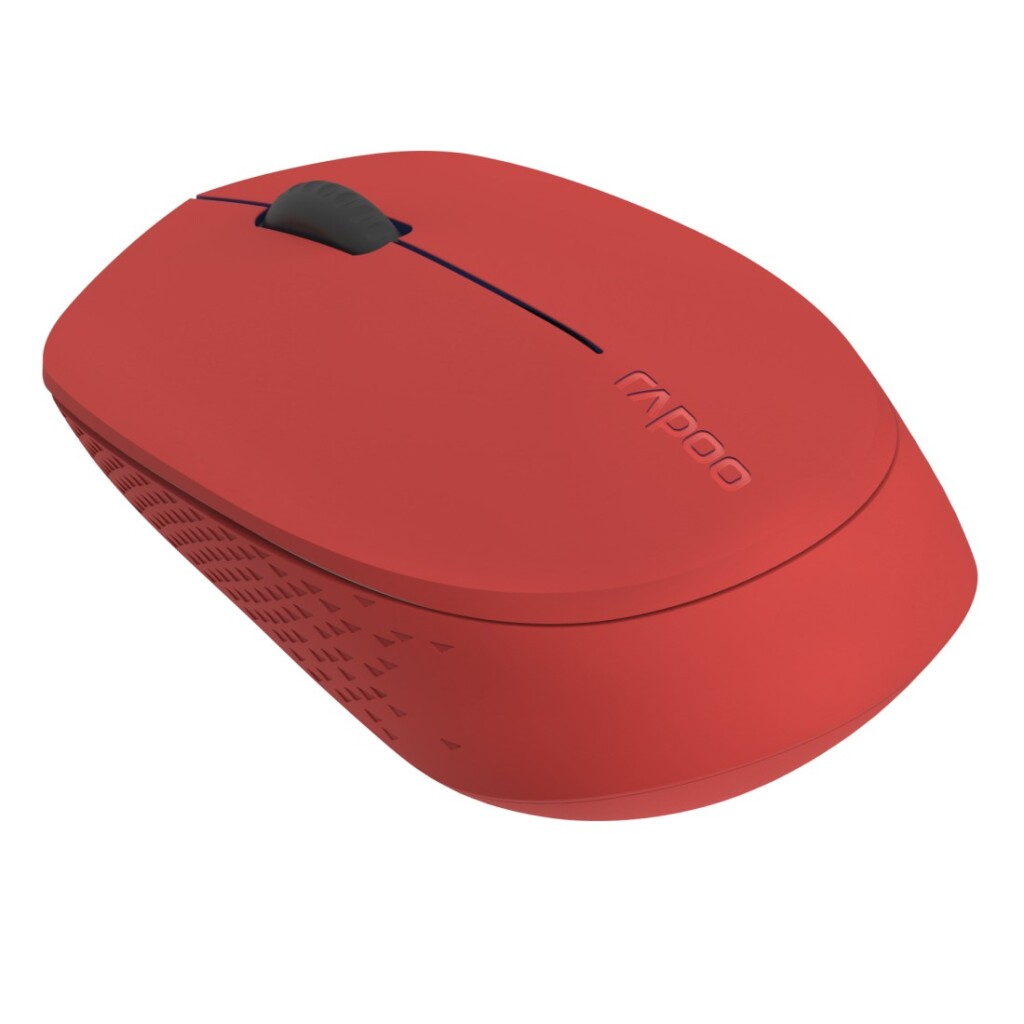 Rapoo m100 souris optique sans fil multimode silencieuse silencieuse rouge
