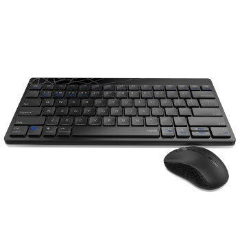Rapoo Wireless Combo Set toonboard and Mouse Multi-Mode 8000m Black Qwerty Us