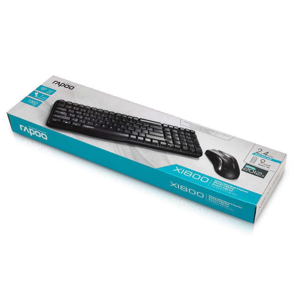 Rapoo Rapoo Keyboard combo noir x1800
