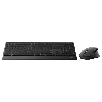Rapoo 9500m Multi-Fashion Wireless Optical Combo Set Onion Version Black