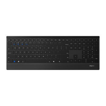 Rapoo 9500m Multi-Fashion Wireless Optical Combo Set Onion Version Black