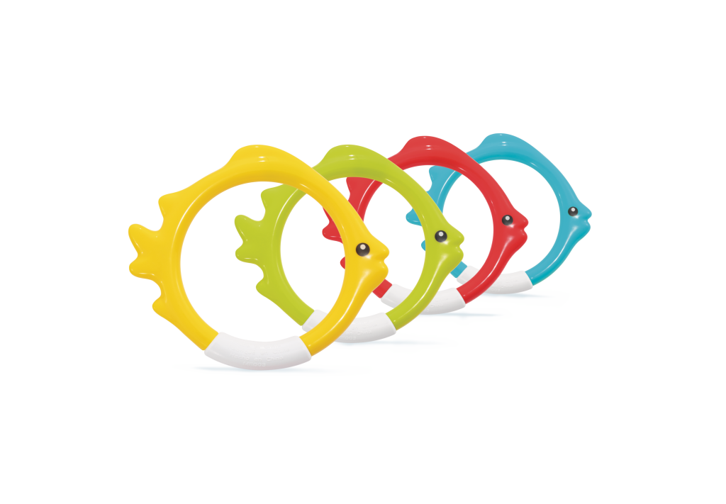 Bagues de poisson sous-marine