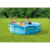 Intex 28208gn piscine bord de mer structure métallique + pompe à filtre 305x76 cm bleu