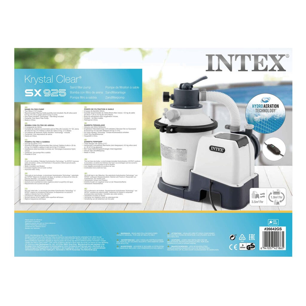 Pompe à sable Intex 2m3 heure