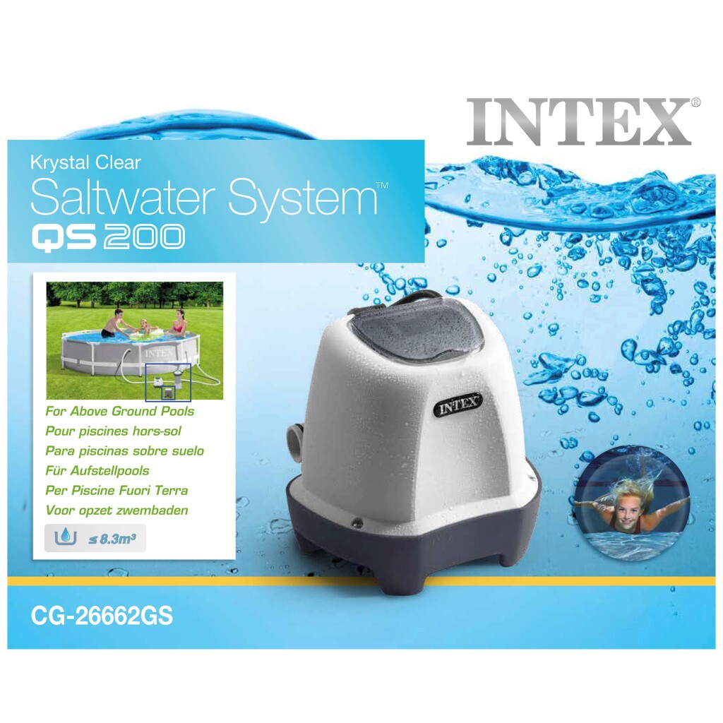Système d'eau salée Intex mini