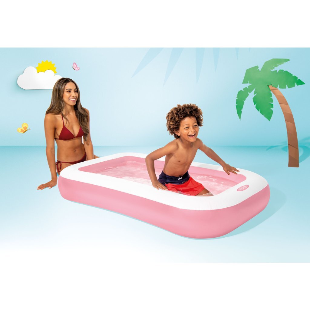 Bébé piscine rectangulaire - rose