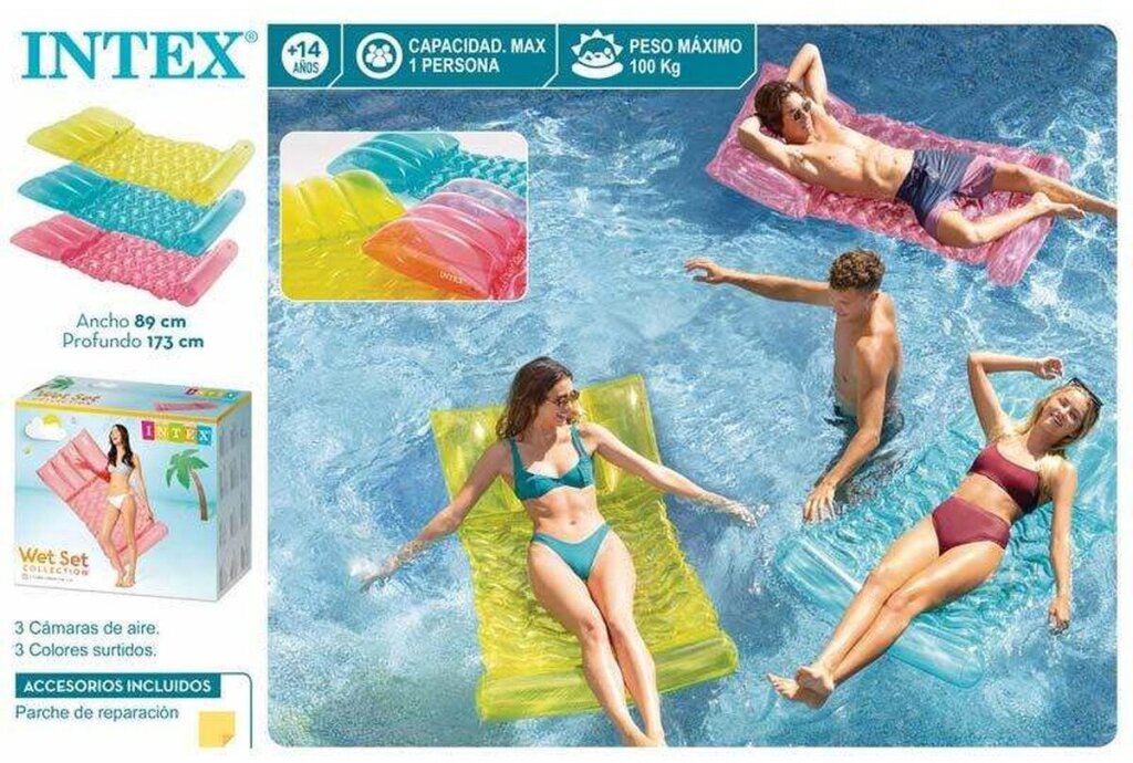 Intex 58725eu matelas à tapis 89x173cm transparent