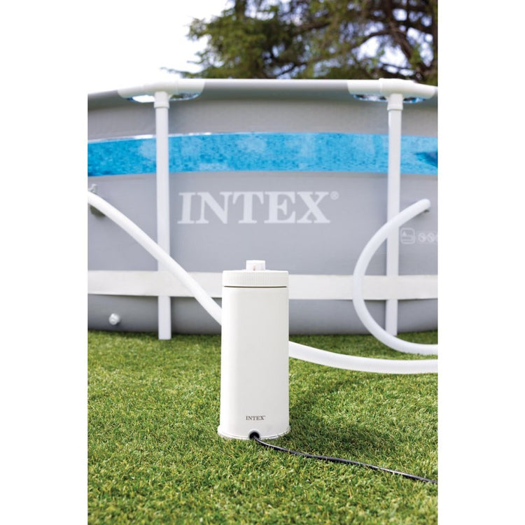 Intex 26638gn pompe filtrante à cartouche c900-900l u pour piscines jusqu'à 3407l blanc