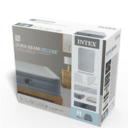 Intex 64824nd queen Trend matelas pneumatique 2 personnes confort premium 203x152x46 cm + pompe intégrée gris - afbeelding 4
