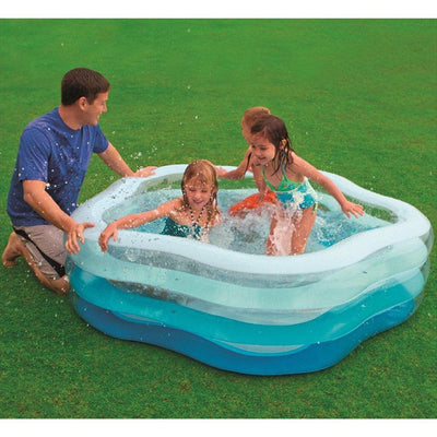 Intex 56495NP Piscine gonflable 185x180x53 cm Bleu blanc
