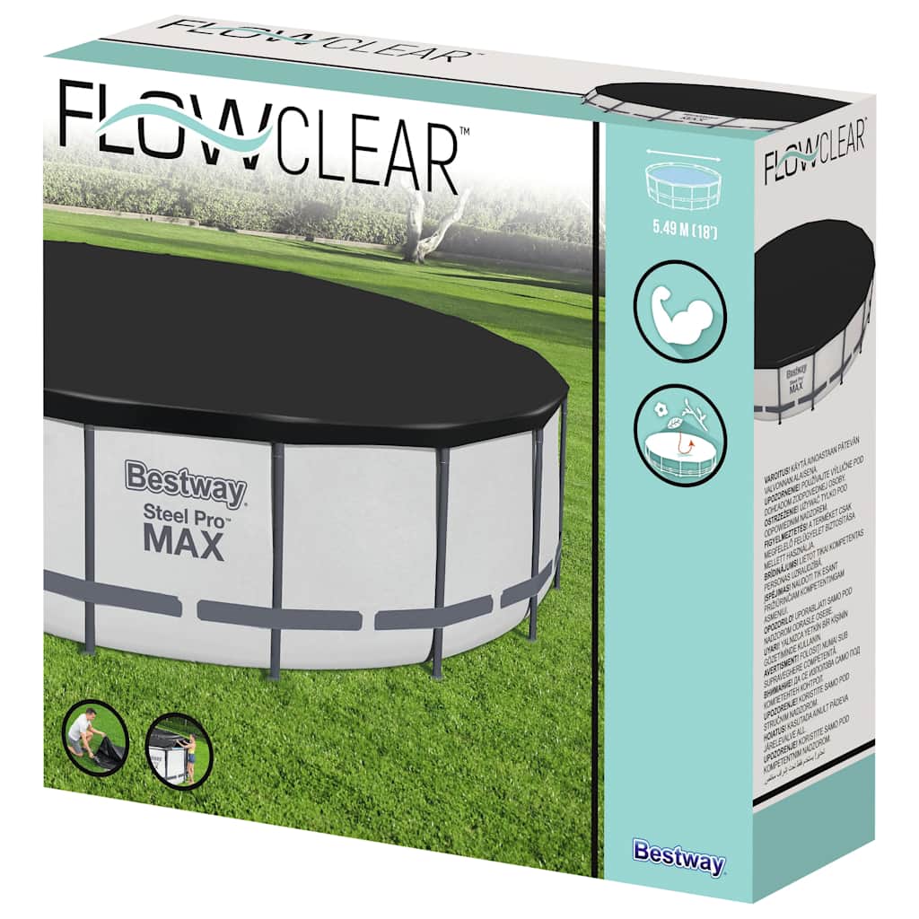 Couverture de piscine Bestway FlowClear Fast 555 cm
