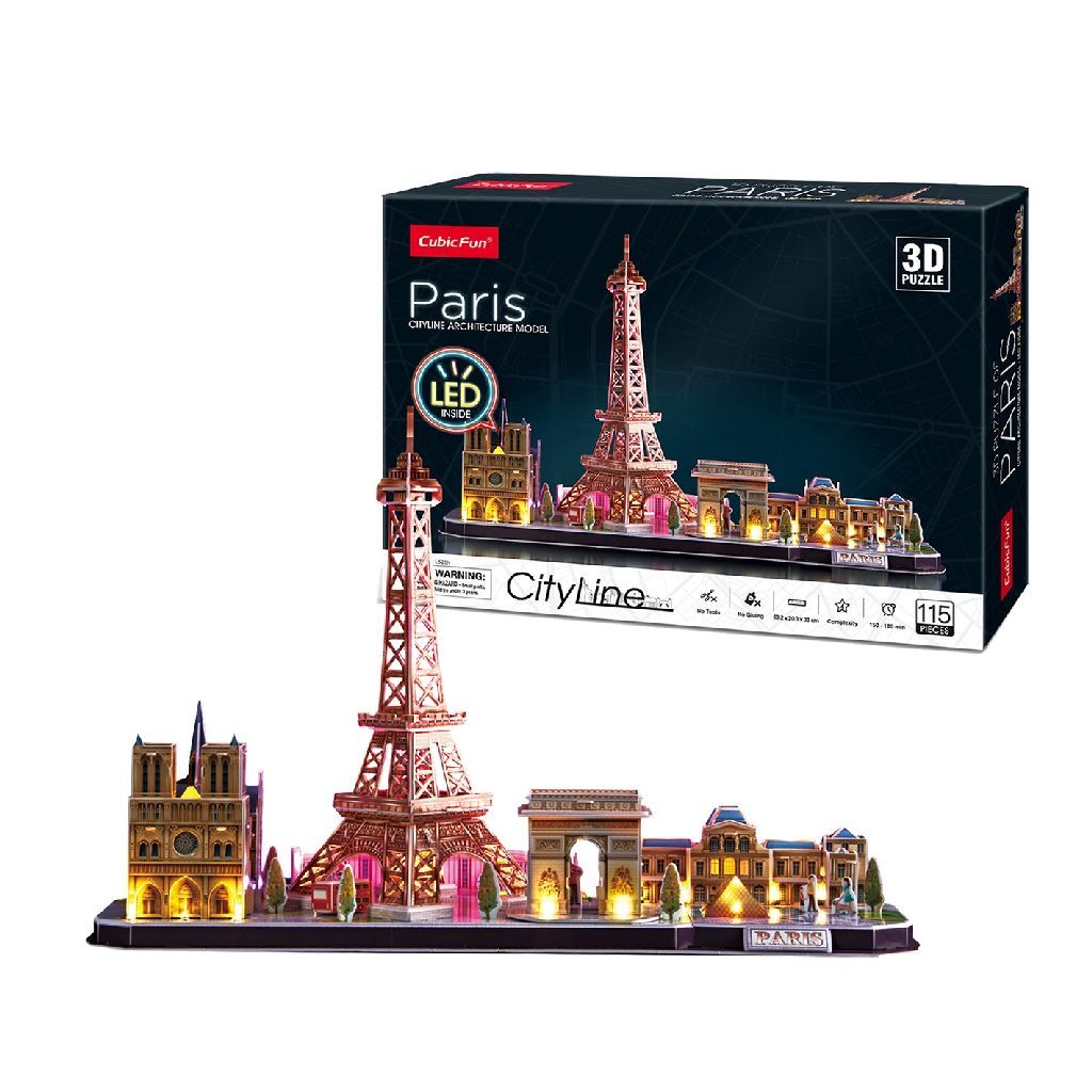 Fun cubic Fun Fun 3D LED PURZZL PARIS 115 PIÈCES