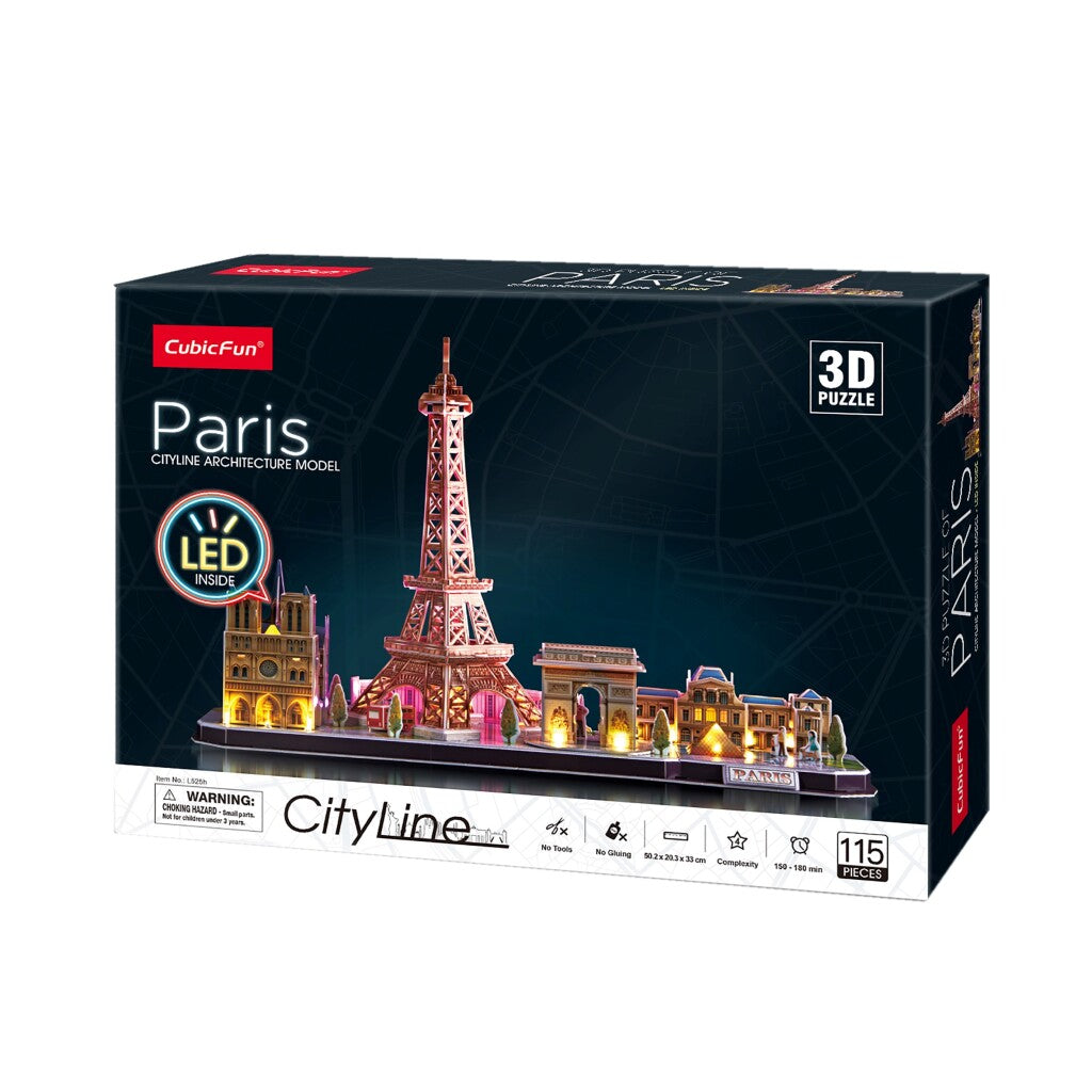 Fun cubic Fun Fun 3D LED PURZZL PARIS 115 PIÈCES