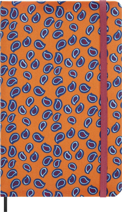 Agenda Moleskine le Silk collection non daté grand (13x21cm) ligné orange (boîte)
