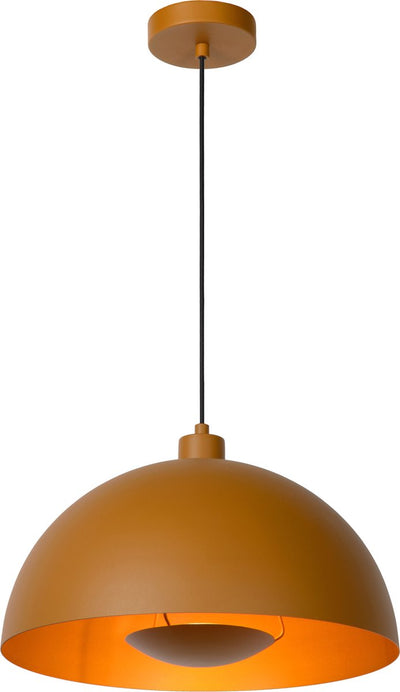 Lucide siemon - suspension - ø 40 cm - 1xe27 - jaune ocre
