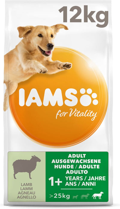 Iams chien adulte gros agneau 12 kg