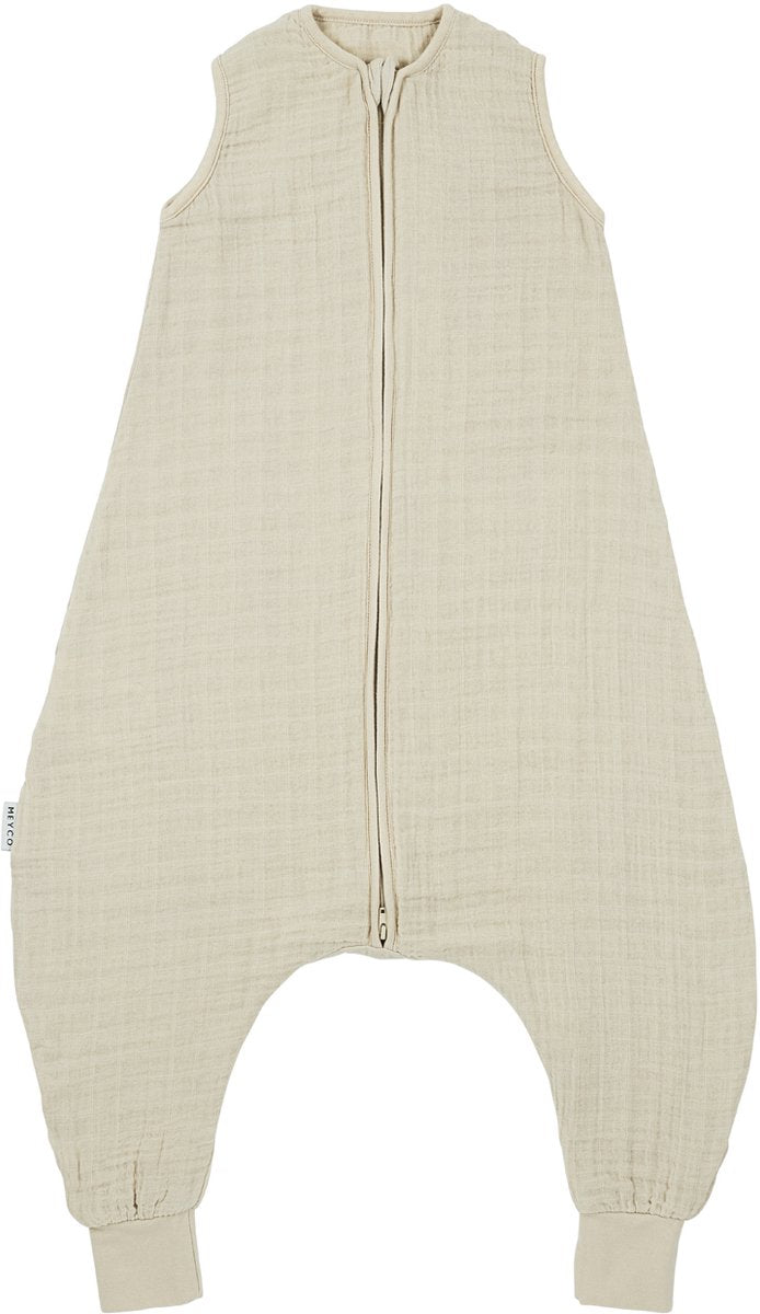 Meyco baby uni summer sleep salopette pull - 92 cm - hydrophile prélavé - sable doux